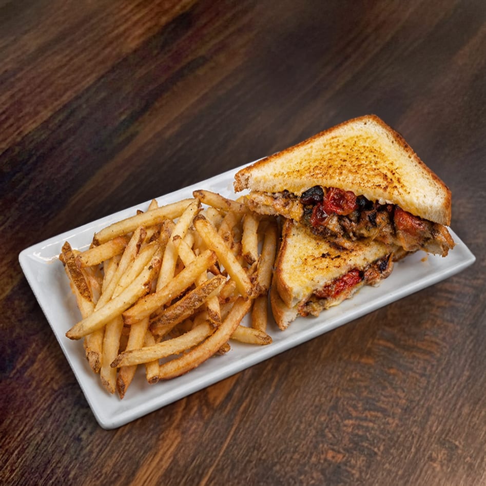 BBQ Grilled Cheese Sandwich.