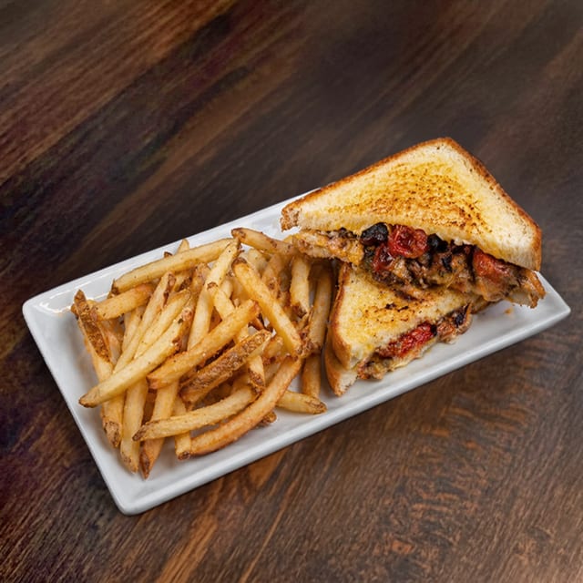 BBQ Grilled Cheese Sandwich.