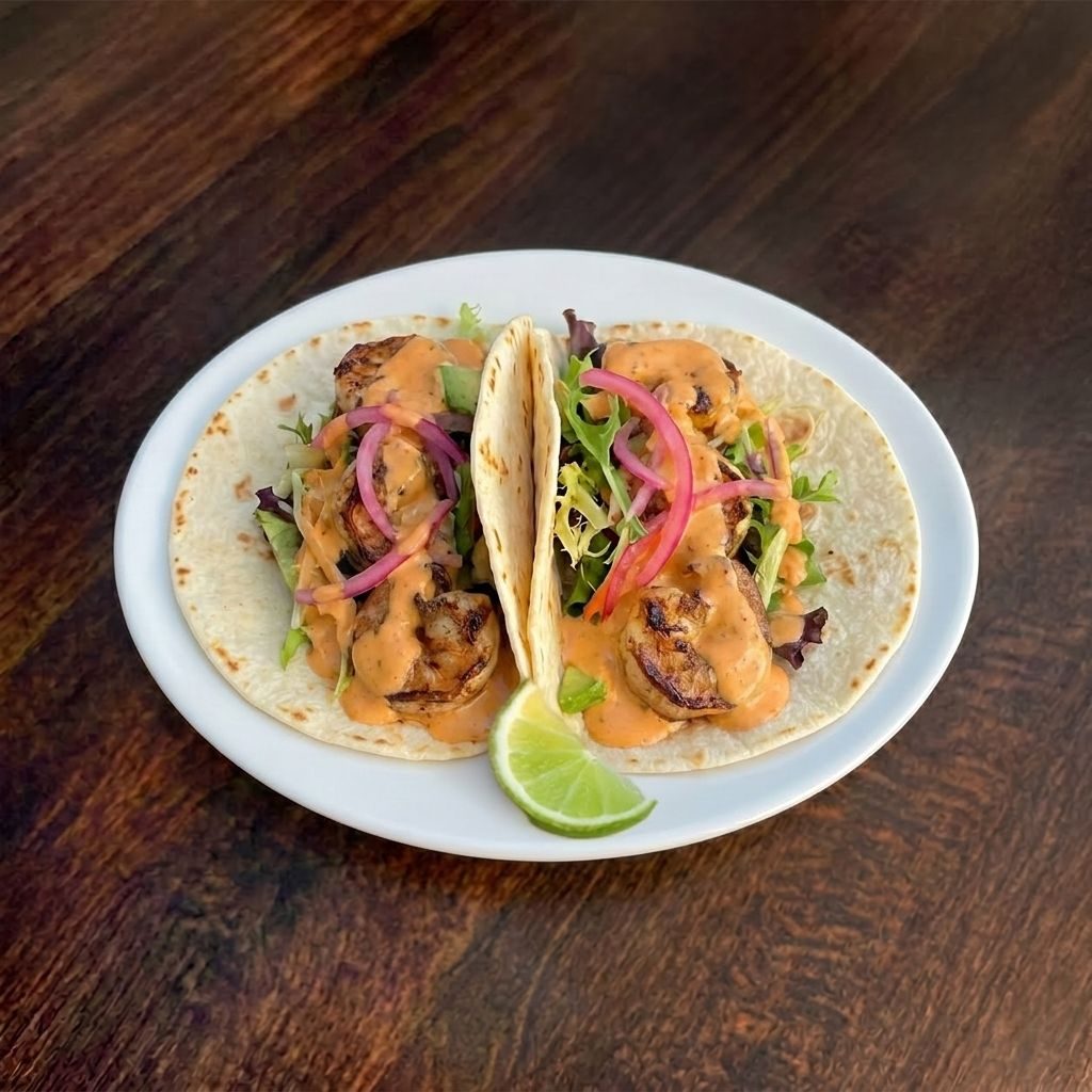 Shrimp Tacos.